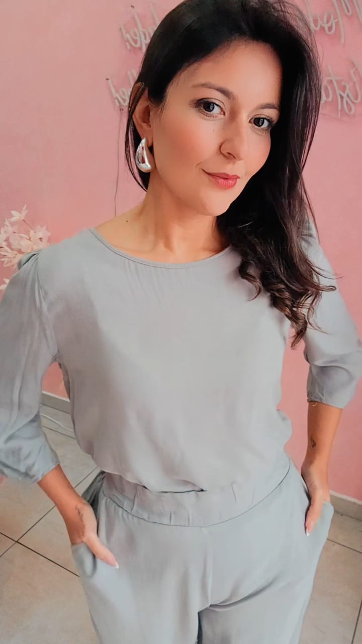 Conjunto Viscose Chumbo