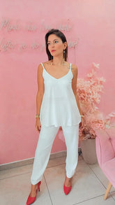 Calça Branca Viscose