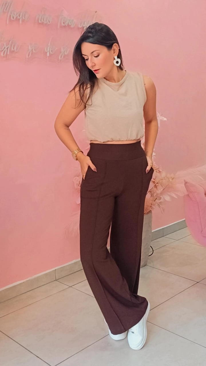 Calça Moletinho Marrom