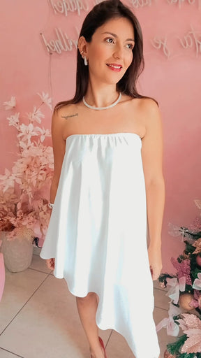 Macaquinho tomara que caia com bojo -  Branco.