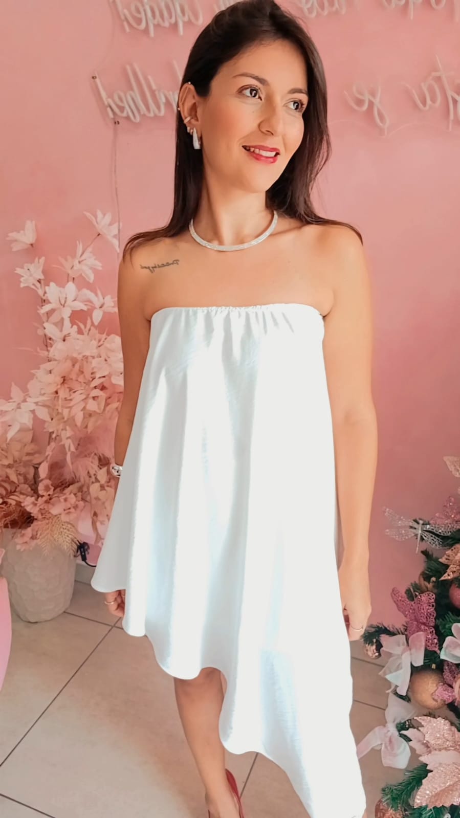 Macaquinho tomara que caia com bojo -  Branco.