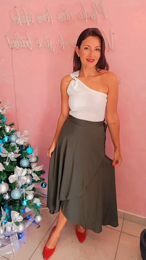 Saia Envelope Visco linho