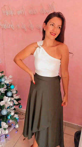 Saia Envelope Visco linho