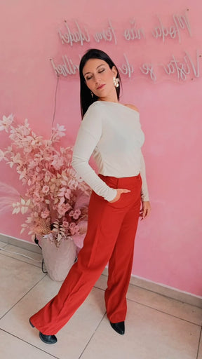 Blusa Ombro a Ombro Nude em Malha Texturizada