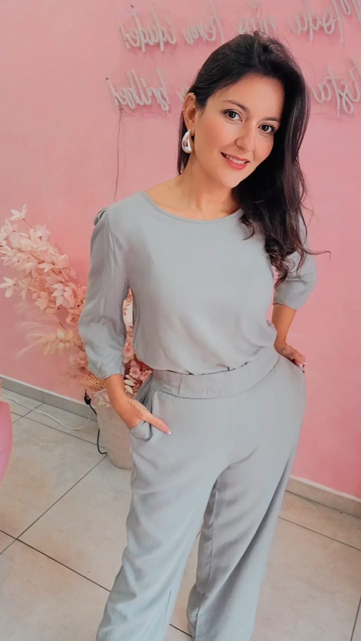 Conjunto Viscose Chumbo