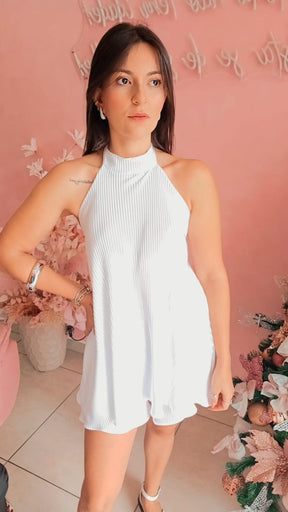 Macaquinho frente única com bojo - branco