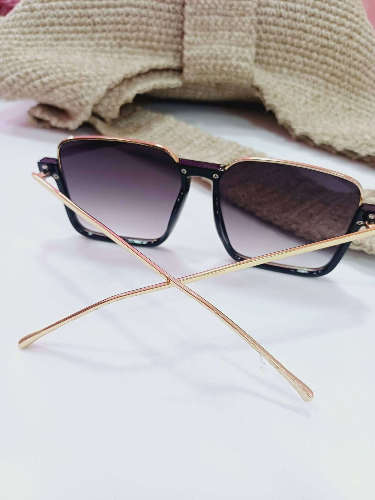 Óculos de Sol aviador modificado lente fume