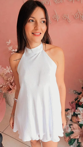 Macaquinho frente única com bojo - branco