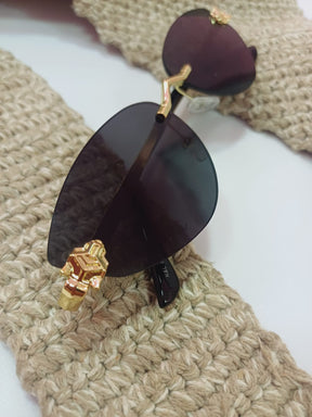 Óculos de Sol meia lua sem armação