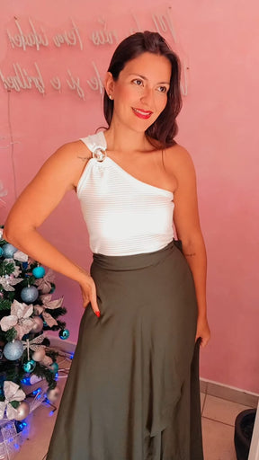 Saia Envelope Visco linho